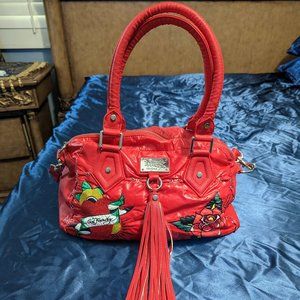 Ed Hardy Red Purse